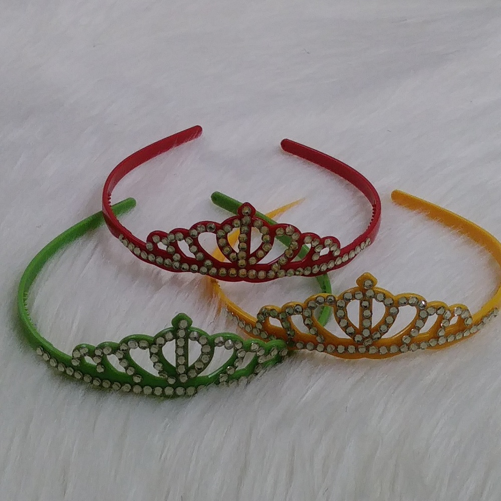 💥3/$12 Set of 3 Princess Crown headbands